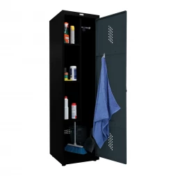 Шкаф металлический для инвентаря черный с графитом