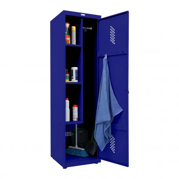 Шкаф металлический хозяйственный синий