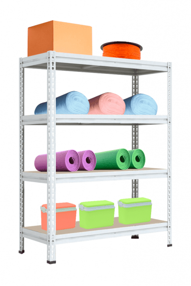 Стеллаж МС-Т 2000х1856х632 мм 4 яруса (настил фанера)