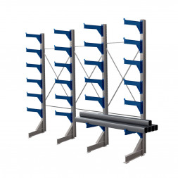 Стеллаж консольный односторонний КТр 4000х4980х1200 (1000) 6 ярусов