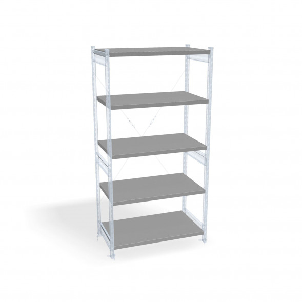 Стеллаж СТ-031 цинк 2067х1300х800 4 полки до 250 кг