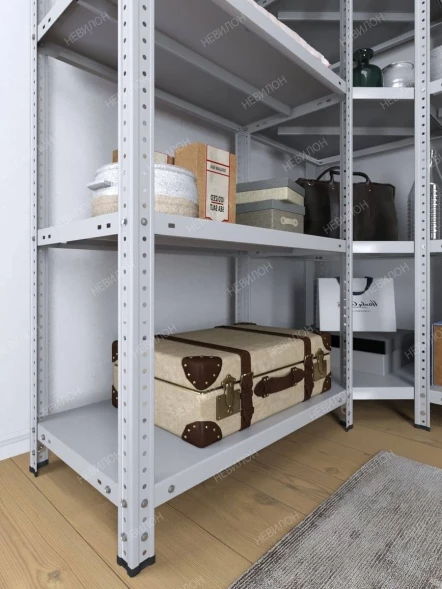 Стеллаж угловой МС 2000х1400х1400/500 мм 6 ярусов