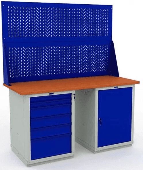 Верстак с полками в сарай рабочий W160.WS6/WS1.020