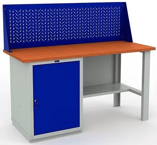 Верстак промышленный с полками W160.WS1/F2.010