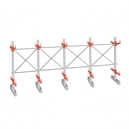 Стеллаж консольный СТ-062 2450х6160х1400 2 яруса +О двухсторонний