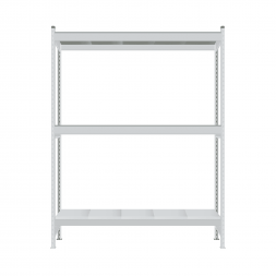 Стеллаж СТ-023 3000х2100х600 с 3 ярусами (рамы и настил - окрас)