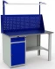 Верстак с полками рабочий производственный WT140.WD2/F1.011
