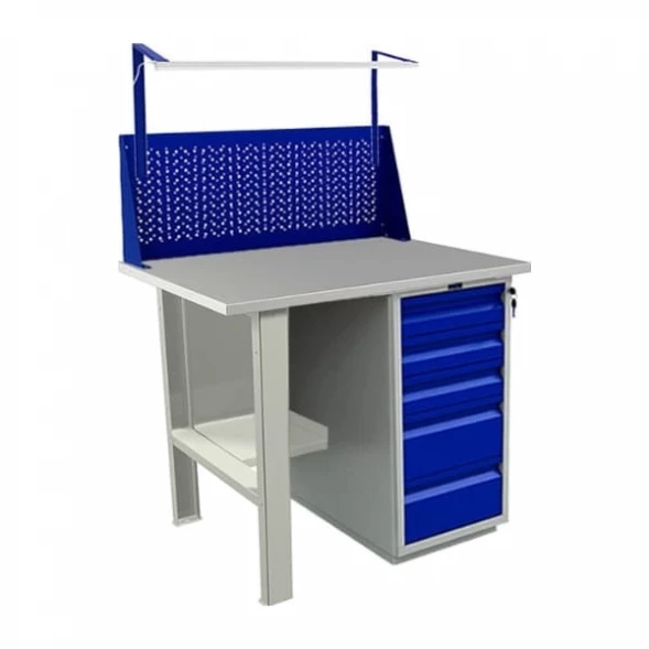 Верстак Практик с освещением и ящиками WT100.F1/WD5.011