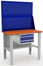 Верстак Практик с подвесным ящиком в сарай W120.F2/F2.120.WSh