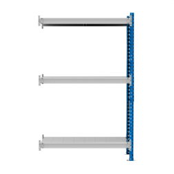 Стеллаж SGR-V 350 кг 2500х1800х600 3 яруса (рамы RAL 5015 / настил цинк) ДС