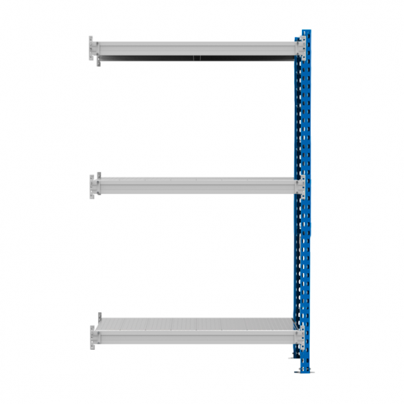 Стеллаж SGR-V 350 кг 2500х1800х600 3 яруса (рамы RAL 5015 / настил цинк) ДС