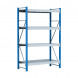 Стеллаж SGR-V 350 кг 2000х1800х600 4 яруса (рамы RAL 5015 / настил цинк) ОС