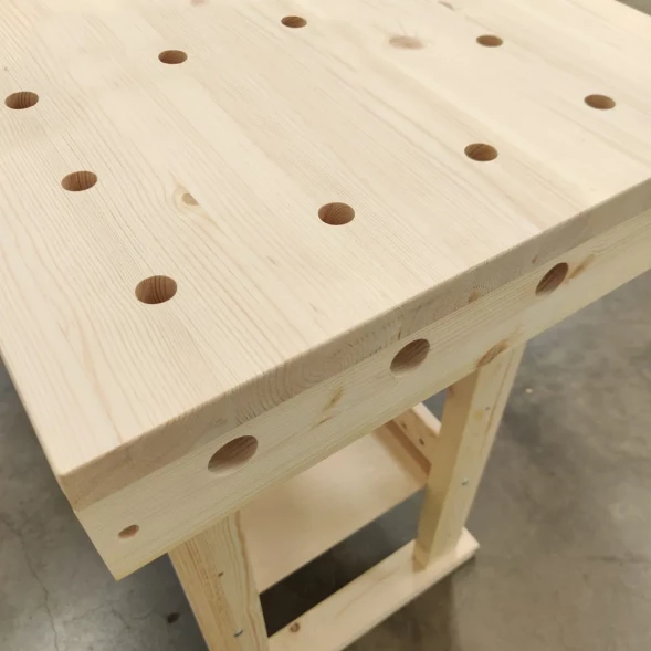 Верстак деревянный Мастер сосна бесцветный лак