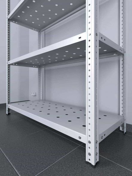 Стеллаж ТС Лайт 1500х700х500 с 5 перфорированными полками