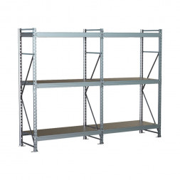 Стеллаж SGR-V 2500х1200х1000 3 яруса (рамы, балки, настил - цинк) ОС