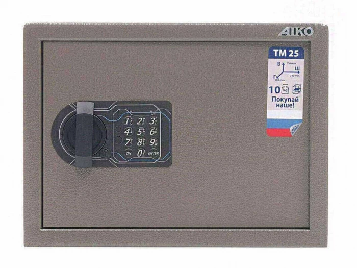 Сейф Aiko TM 25 EL 250x340x280 мм