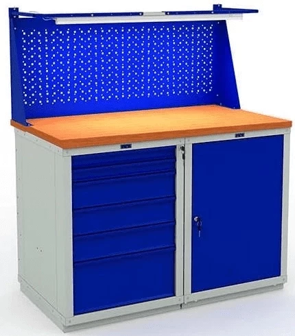 Верстак мини с перфопанелью W120.WS6/WS1.011