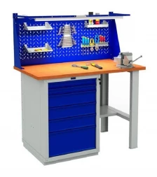 Верстак стационарный с перфопанелью W120.WS6/F2.011