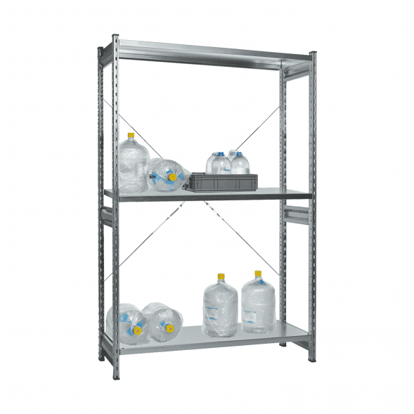 Стеллаж СТ-031 цинк 2279х1300х300 3 полки до 200 кг