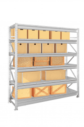 Стеллаж для хранения в гараже MS Pro Z 2000х2100х600 мм 6 ярусов