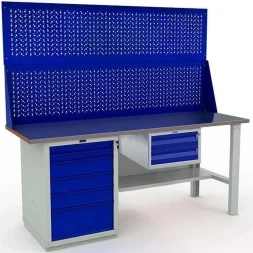 Верстак большой с освещением и подвесным ящиком W200.WS6/F2.120.W