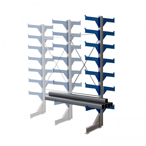 Стеллаж консольный двухсторонний КТр 4000х1740х1800 (800) 7 ярусов ДС