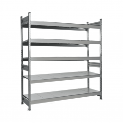 Стеллаж СТ-023 2700х1800х800 с 5 ярусами (рамы и настил - цинк)