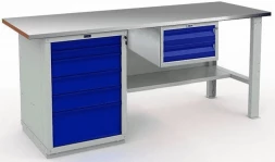 Верстак большой с ящиками рабочий W200.WS6/F2.100.W