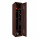 Шкаф металлический односекционный коричневый
