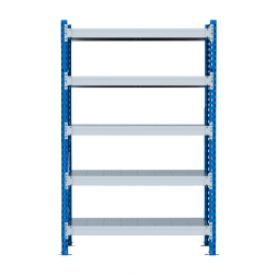Стеллаж SGR-V 350 кг 2000х1200х600 5 ярусов (рамы RAL 5015 / настил цинк) ОС