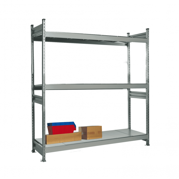 Стеллаж СТ-023 2700х1500х800 с 3 ярусами (рамы и настил - окрас)