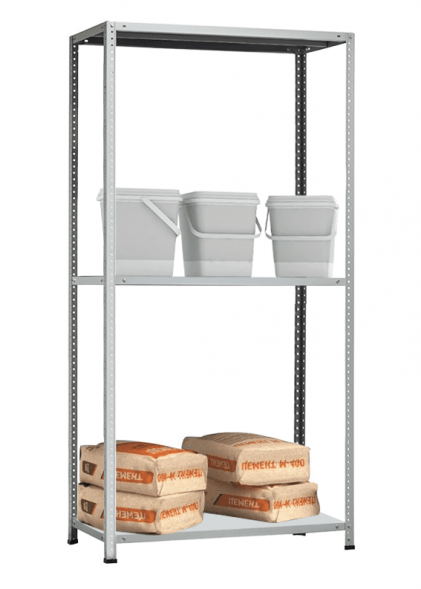 Стеллаж MS Hard 1850х1000х600 c 3 полками