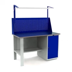 Верстак с полками и освещением WT140.F1/WD1.011