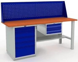 Верстак Практик с экраном и ящиками W200.WS6/F2.110