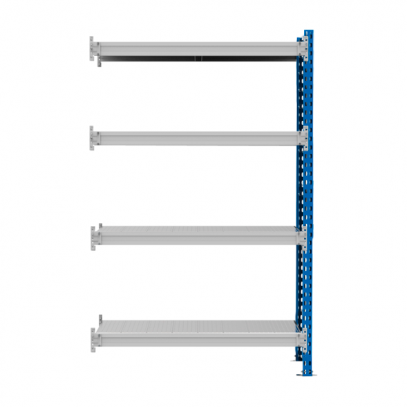 Стеллаж SGR-V 350 кг 2000х2100х800 4 яруса (рамы RAL 5015 / настил цинк) ДС