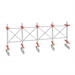 Стеллаж консольный СТ-062 2450х6160х1400 2 яруса двухсторонний