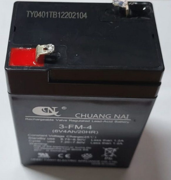 Аккумулятор для тележки WH-25ES 6V/1Ah свинцово-кислотный (WET battery), шт