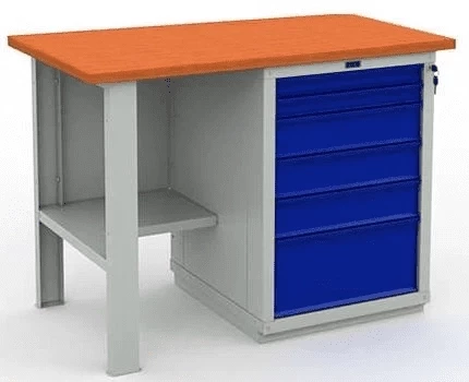 Верстак промышленный с ящиками W120.F2/WS6.000