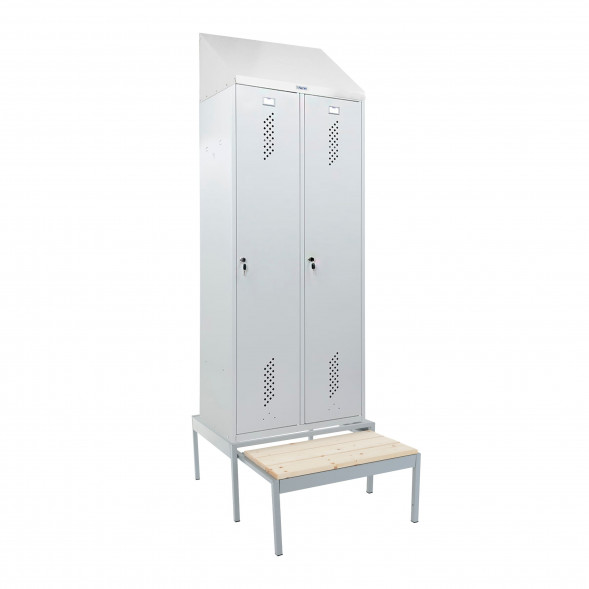 Шкаф LS-K-780 с выдвижной скамьей + наклонная крыша