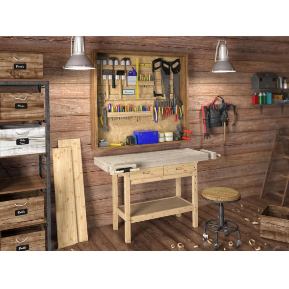 Верстак деревянный Стандарт дуб