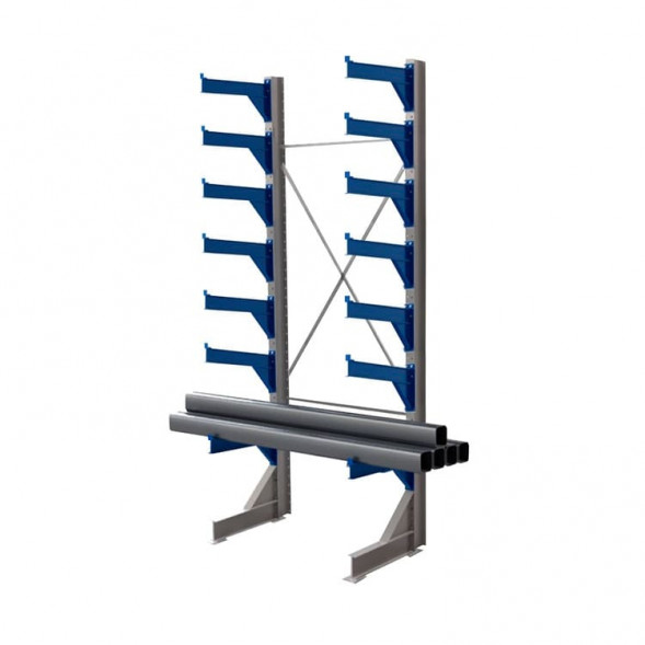 Стеллаж консольный односторонний КТр 4000х1740х1400 (1200) 7 ярусов