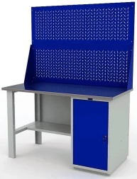 Верстак с полками и двумя экранами WT140.F1/WD1.020