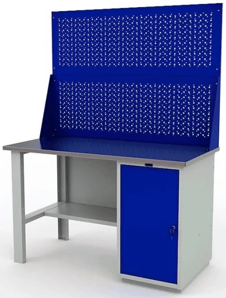 Верстак с полками и двумя экранами WT140.F1/WD1.020