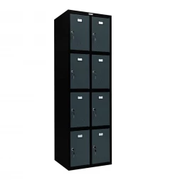 Шкаф металлический для личных вещей черный с графитом