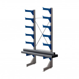 Стеллаж консольный односторонний КТр 4000х1740х1200 (1000) 6 ярусов
