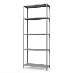 Стеллаж ТС-Лайт 2500х1200х400 с 5 сплошными полками