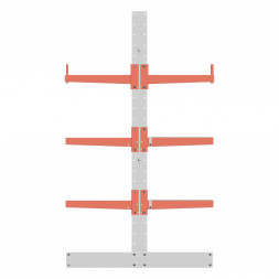 Стеллаж консольный СТ-062 2450х1660х1400 5 ярусов +О двухсторонний, доп. секция