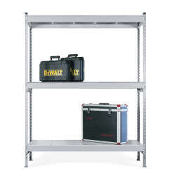 Стеллаж СТ-023 2200х1200х800 с 3 ярусами (рамы и настил - цинк)