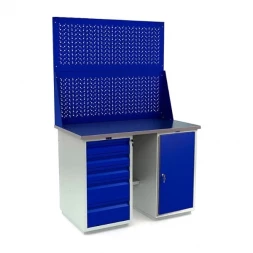 Верстак с полками и ящиками в сарай WT120.WD5/WD1.020