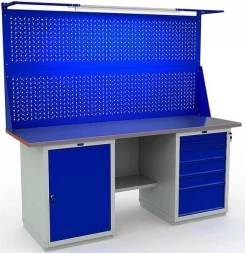 Верстак металлический промышленный рабочий W200.WS1/WS6.021.W